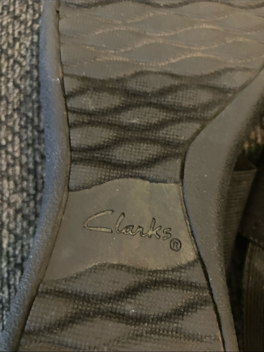 Clarks cloudstoppers arla jacory Slingback Sandals black/grey size 9 - Picture 9 of 12